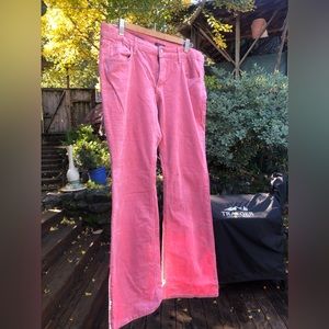 Woman’s Low Rise Pink Stretch Corduroy size 12